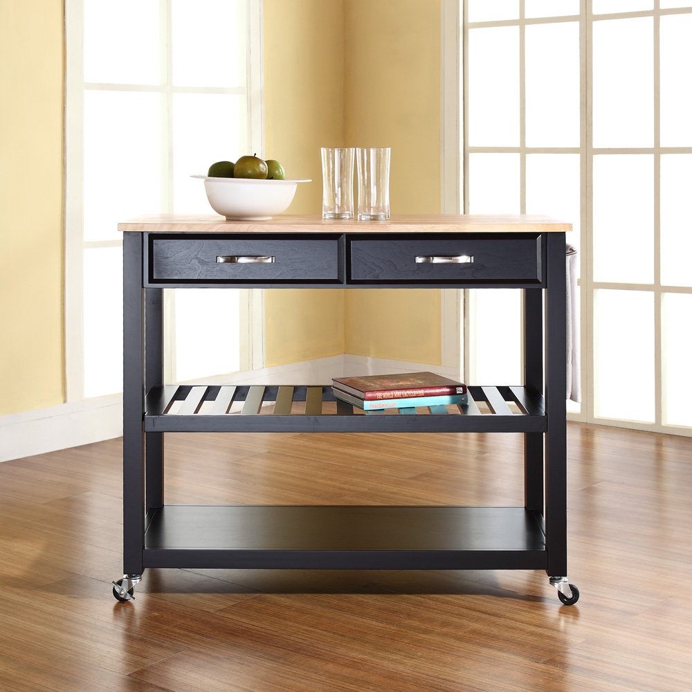 The Stylish Black Kitchen Island Cart for Residence
