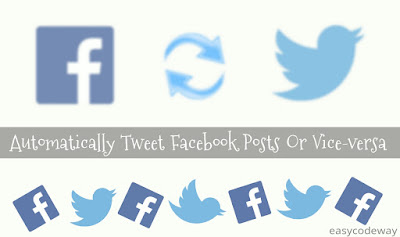 Auto post tweets to Facebook or vice versa