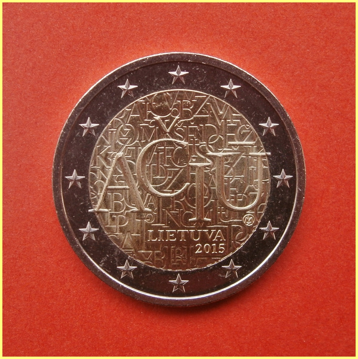Monedas y Mundo 2 Euros Lituania 2015 Idioma Lituano