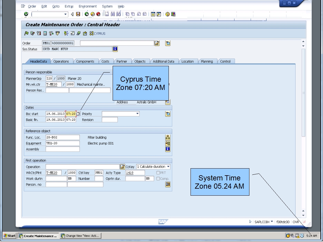 青蛙SAP分享 Froggy's SAP sharing PM Support for Time Zones
