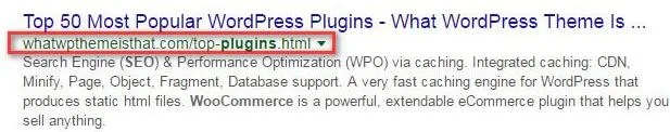 Seo Friendly URLs example