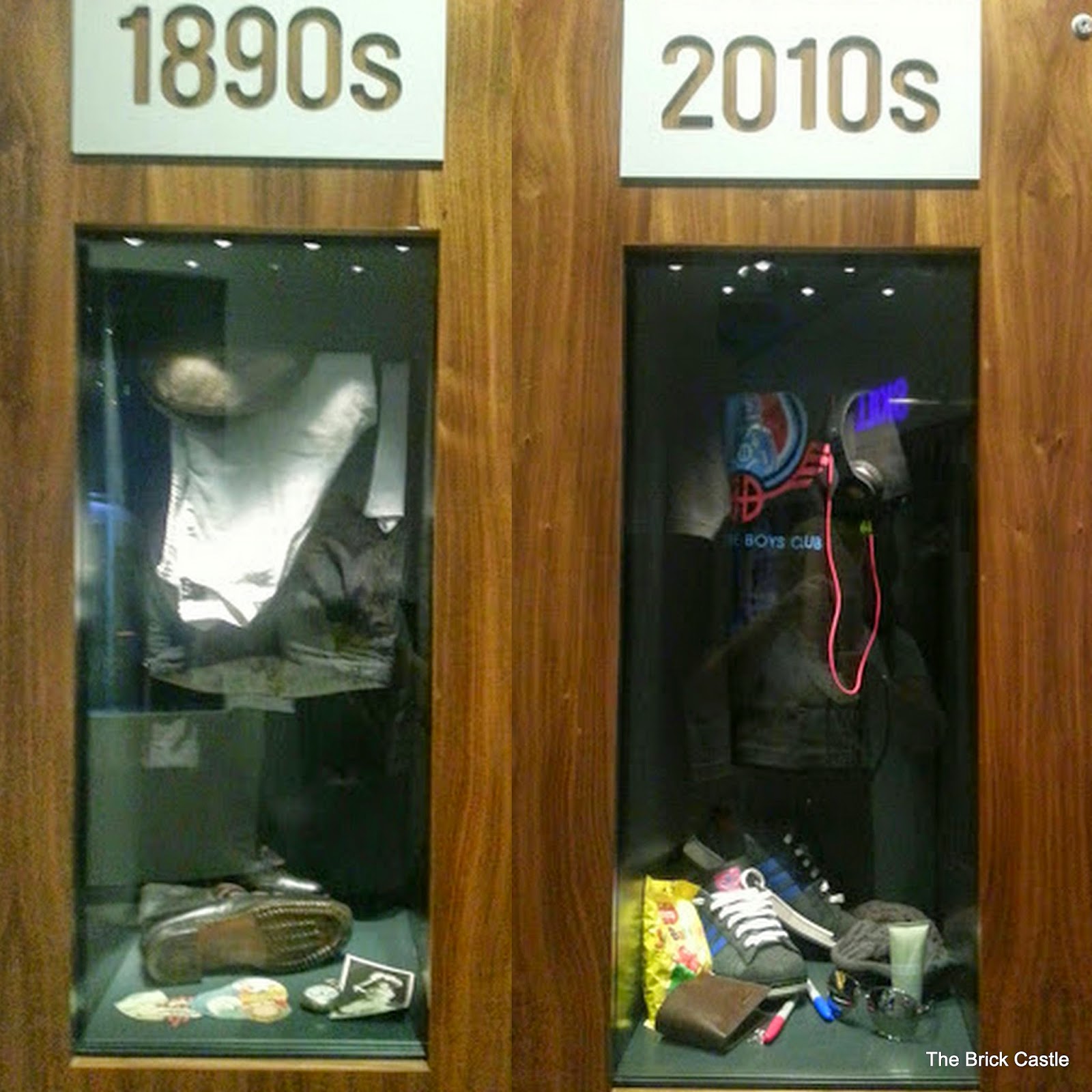 The National Football Museum at Urbis, Manchester Dressing Room Lockers from 1890's and 2010's