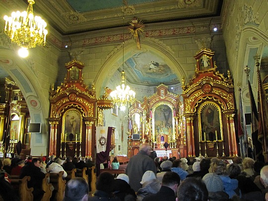 Wnętrze kościoła pw. św. Andrzeja Apostoła