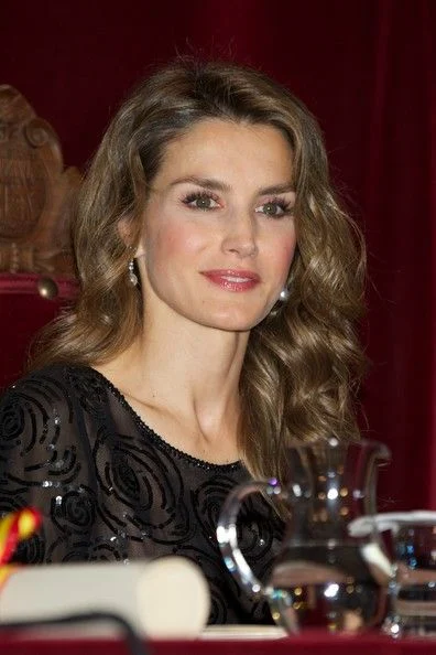 Princess Letizia  attended the "Royal Academy of Language