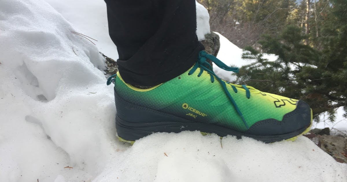 icebug studded running shoes