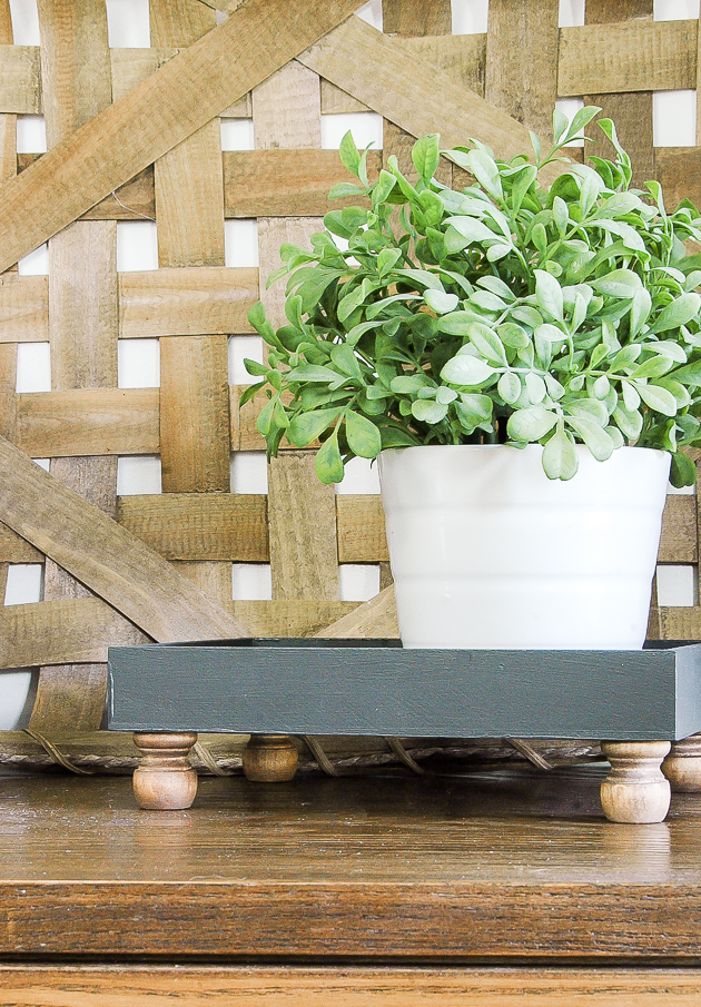 How to turn Dollar Tree art into an easy farmhouse tray Little House