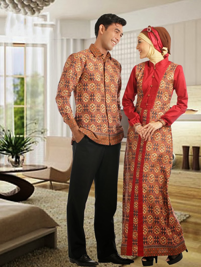 45+ Info Terpopuler Batik Sarimbit Gamis Couple Modern
