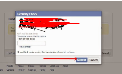 How to Get Back A Hacked Facebook Account and Secure within 10 Steps Complete the security function by entering a captcha in the box and then click Continue.