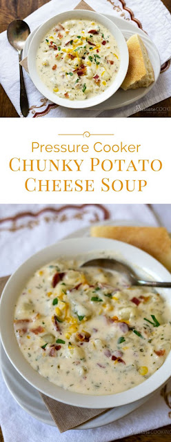 Pressure Cooker Chunky Potato Cheese Soup
