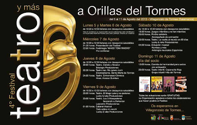 Toni Rivero inaugura la IV edición del festival de teatro a Orilla del Tormes