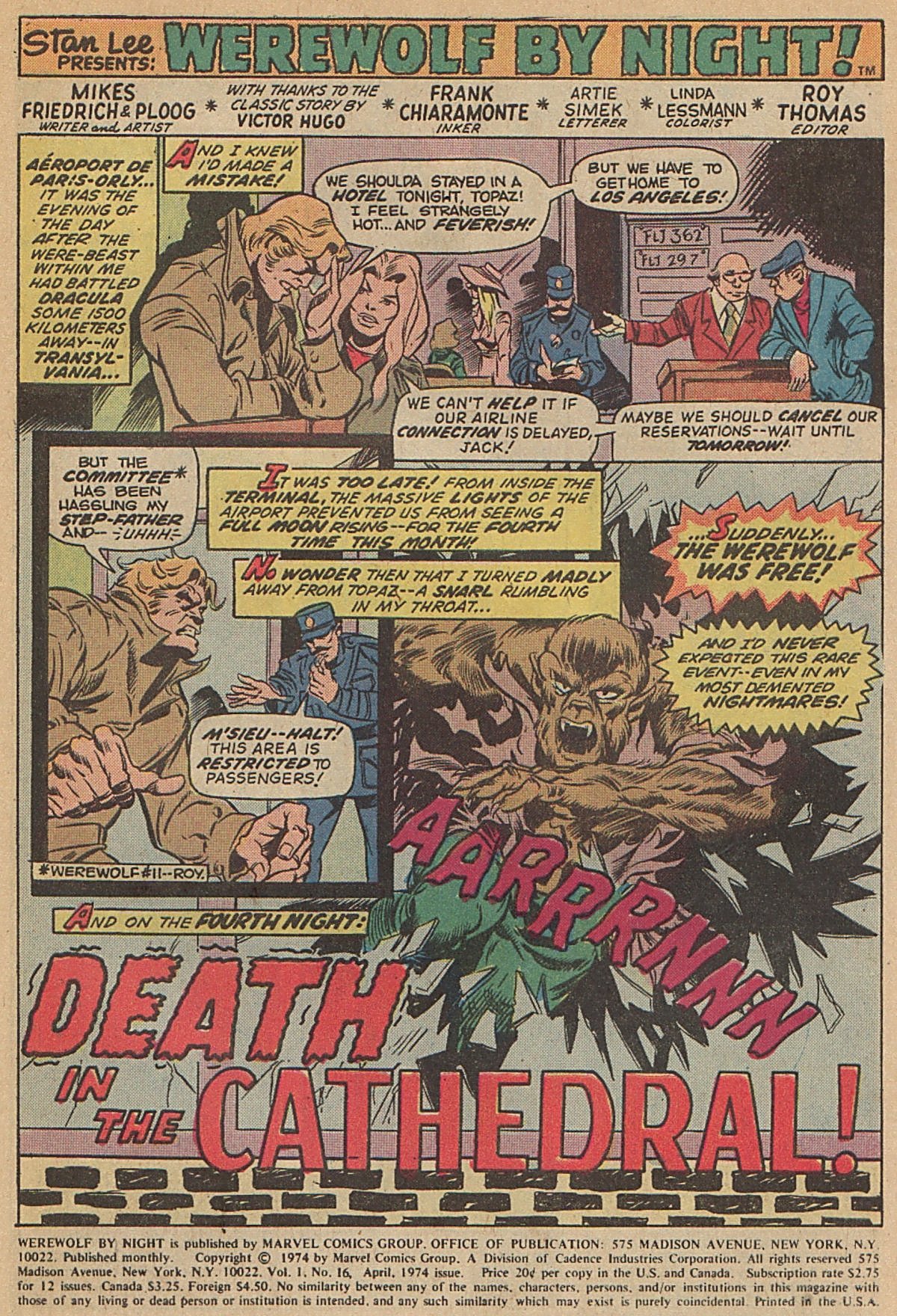 Read online Werewolf by Night (1972) comic -  Issue #16 - 2