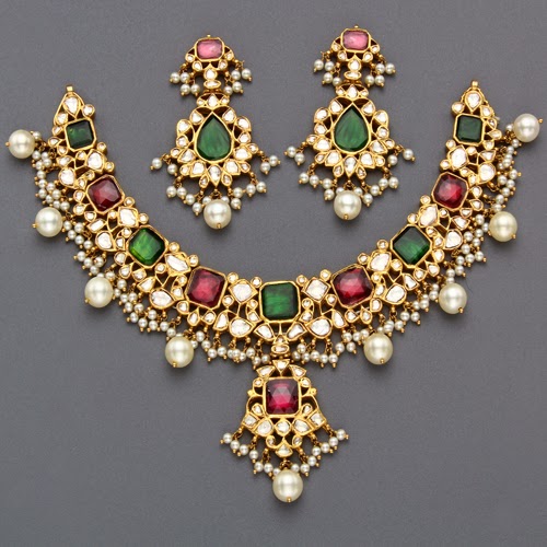 Mangatrai's Regal Kundan Set - Jewellery Designs