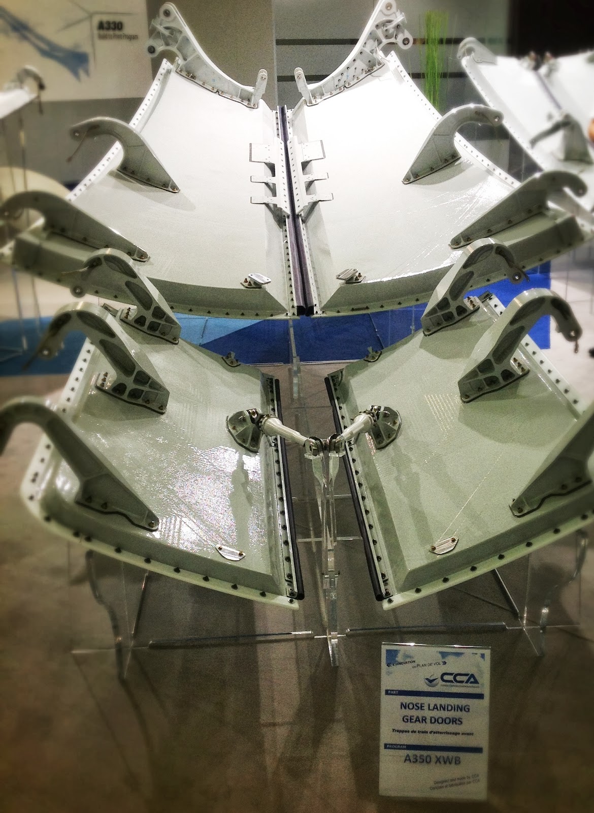 A350 XWB News Nose landing gear doors for the A350 XWB are made in