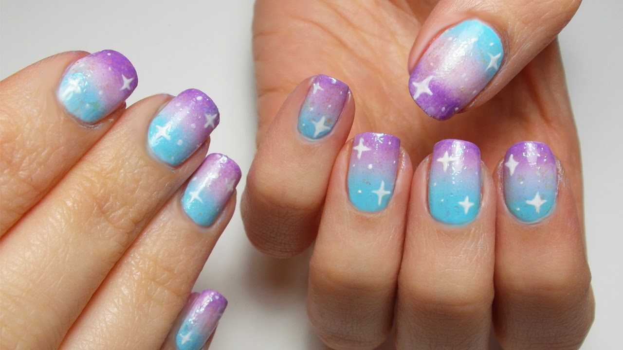 7. Step by Step Guide to Creating a Galaxy Nail Design with Sponge - wide 4