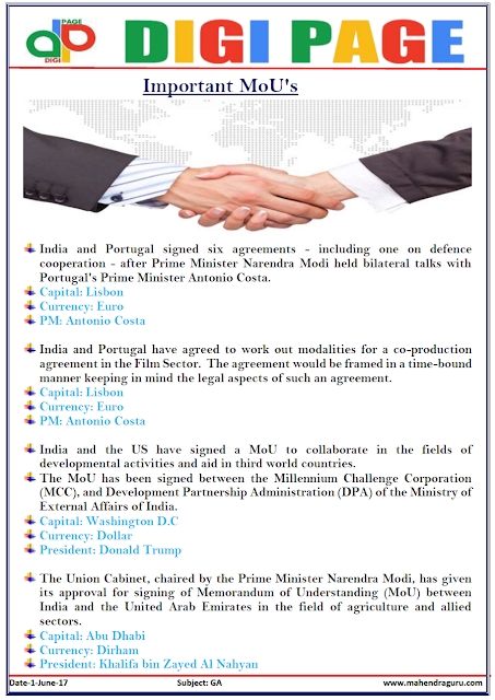   DP |  IMPORTANT MoUs | 1 - JUNE - 17 | 
