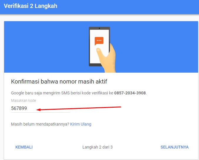 Cara Melindungi Email Dengan Verifikasi 2 Langkah