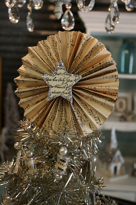 Reloved Rubbish Sheet Music Christmas Tree