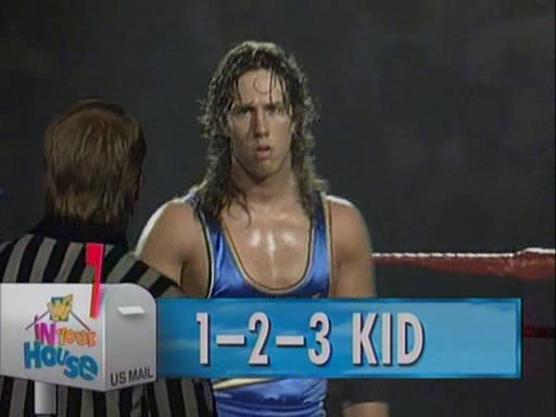 WWF / WWE - In Your House 2 - The Lumberjacks - 123 Kid faced The Roadie in an awesome opening match
