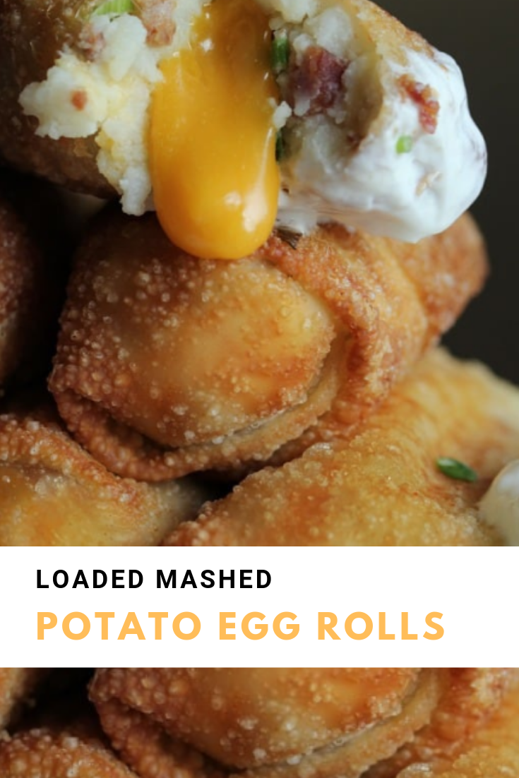 Loaded Mashed Potato Egg Rolls FOOD & HEALTHY
