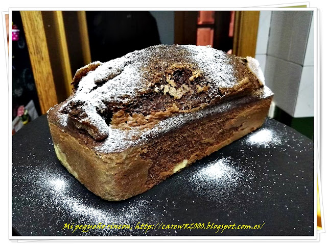 Plum-Cake de coñac y chocolate