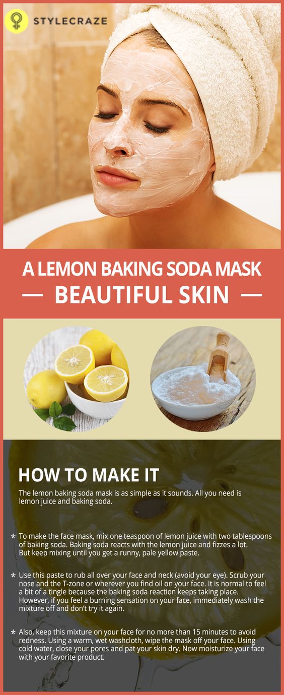 How To Make Lemon And Baking Soda Mask?