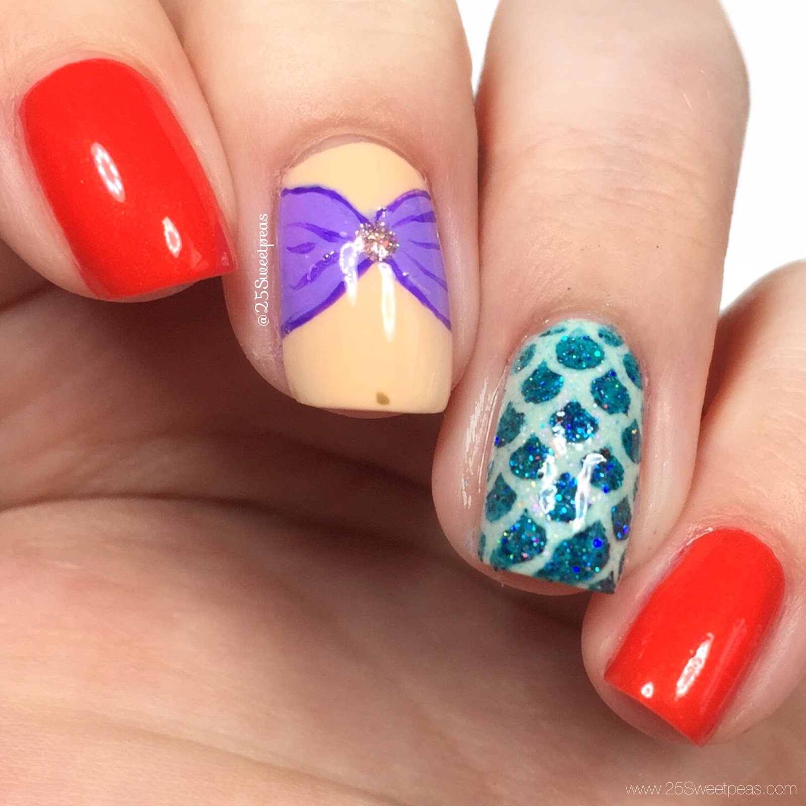 Little Mermaid Nail Art
