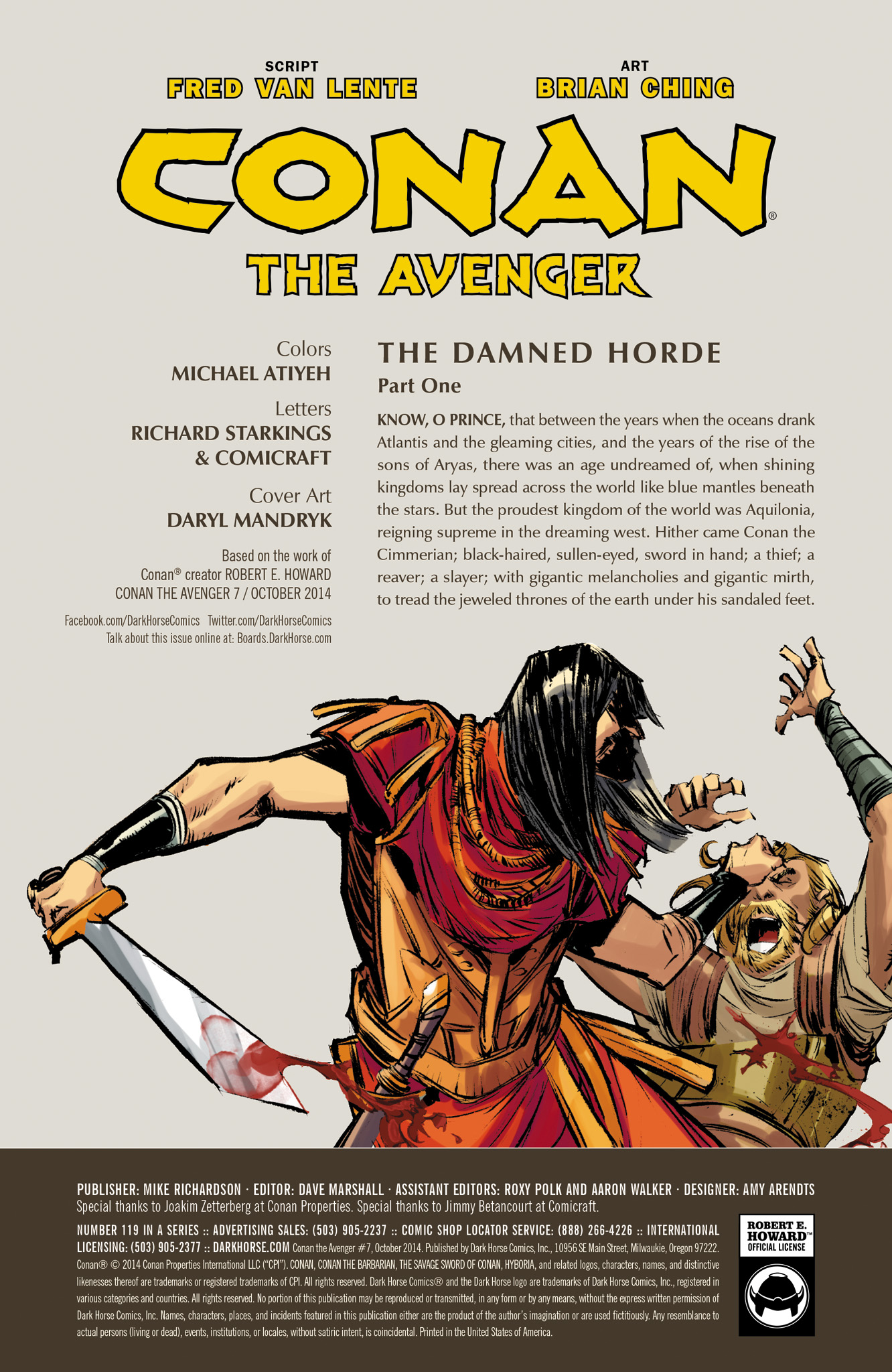 Read online Conan the Avenger comic -  Issue #7 - 2