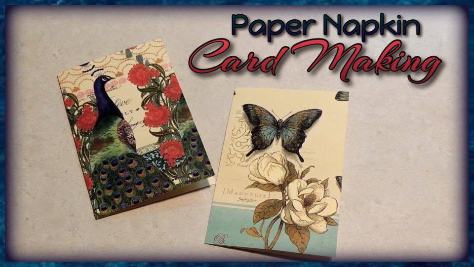 Craftie Kaleidoscope Paper Napkin Card Making