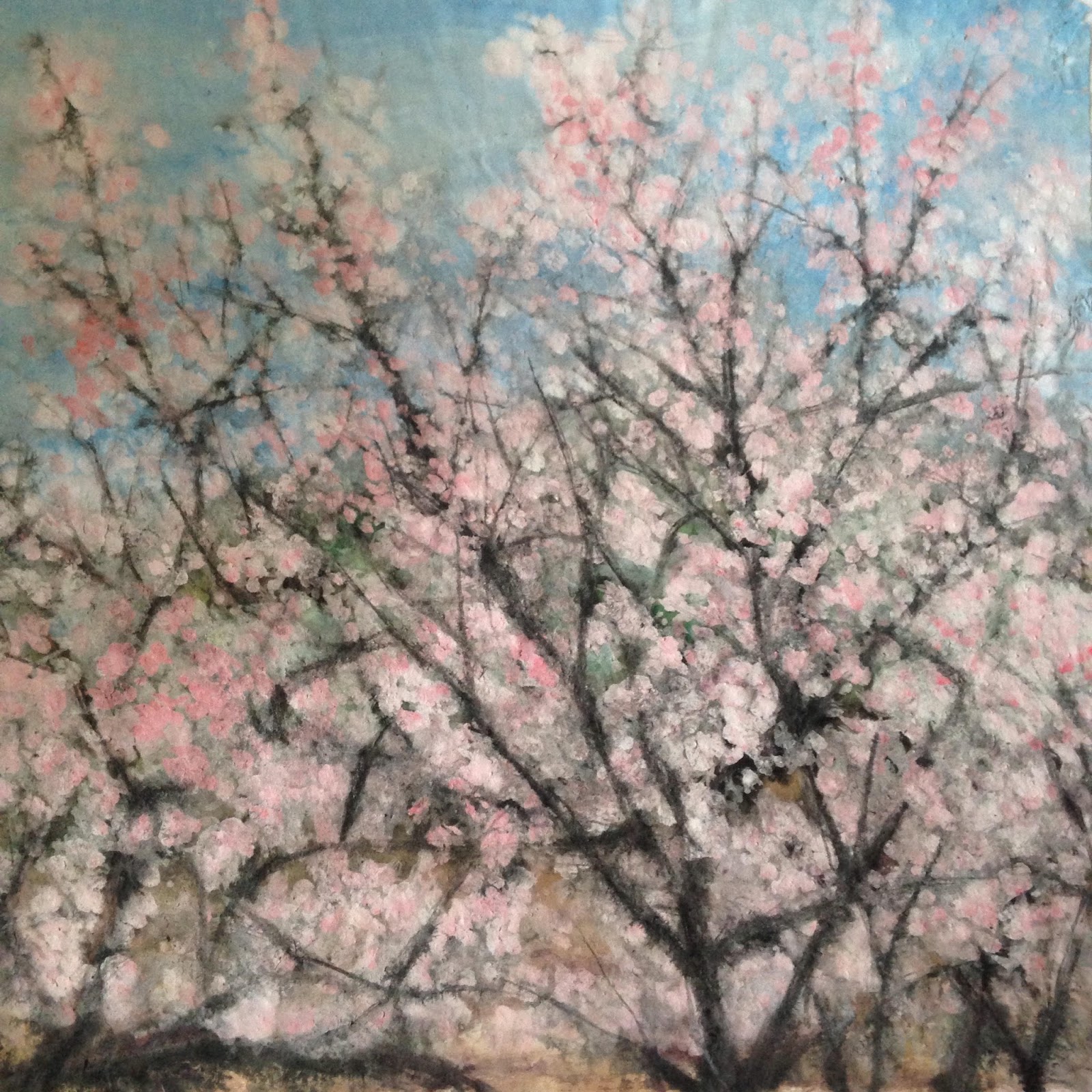 Art Of Chunyi Long Cherry Trees New Creation Heavy Color