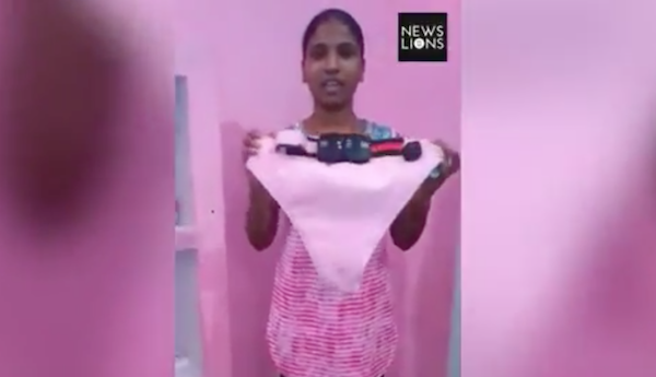 Image result for Indian girl develops 'rape-proof' underwear