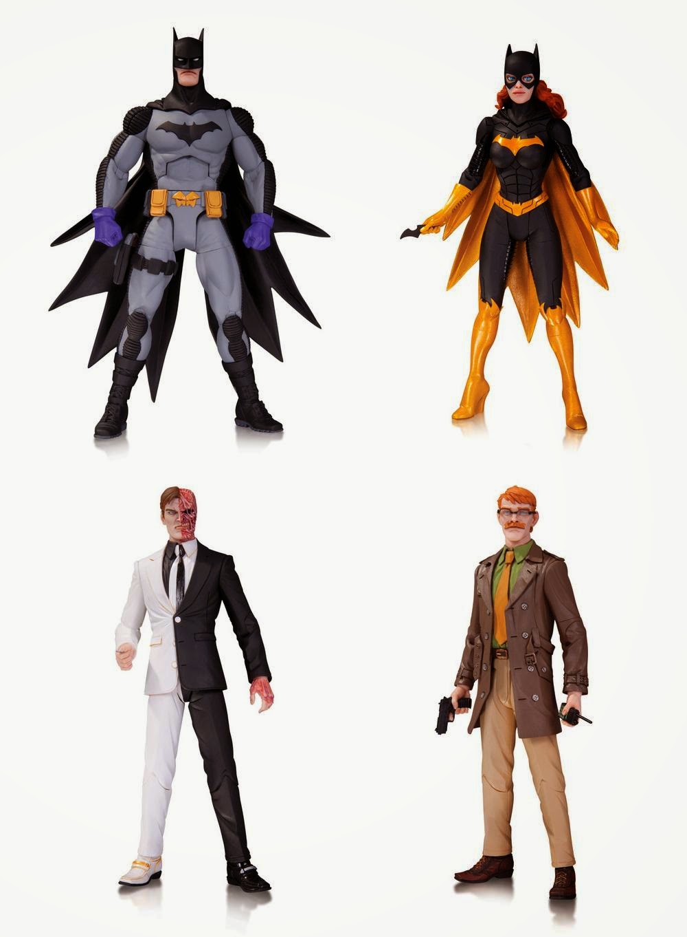 San Diego Comic-Con 2014 First Look: DC Comics Greg Capullo Batman Designer Series Wave 3 Action Figures - Zero Year Batman, Batgirl, Two-Face and Commissioner James Gordon