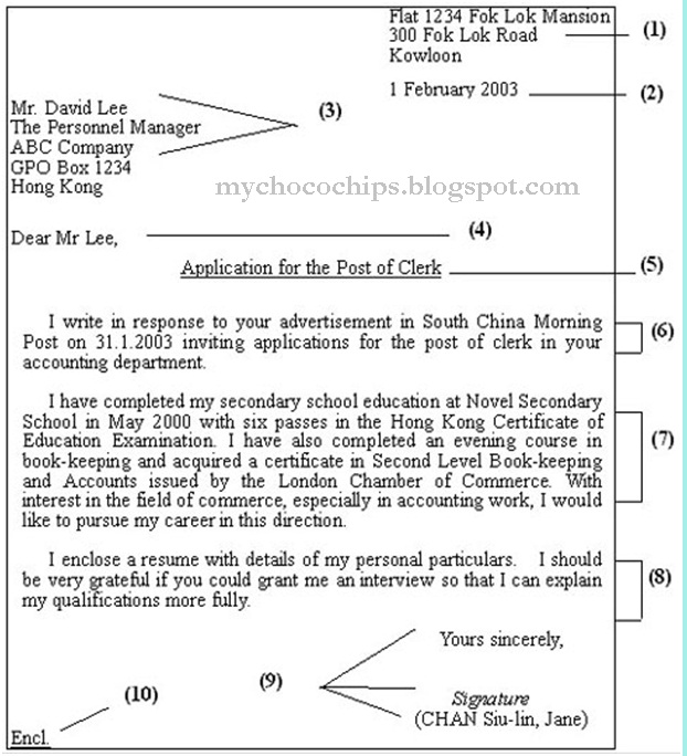 Contoh application letter beserta strukturnya