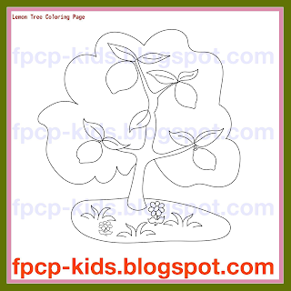 Lemon Tree Coloring Page - Free Printable Coloring Pages