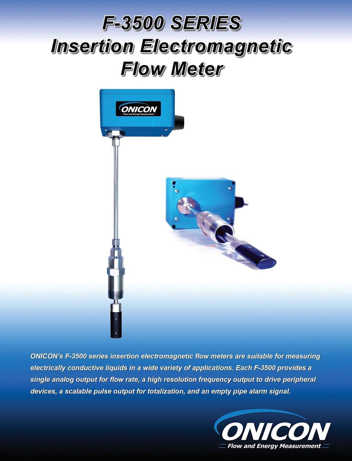 F3500 Series Insertion Flow Meter Wiratama Mitra Abadi