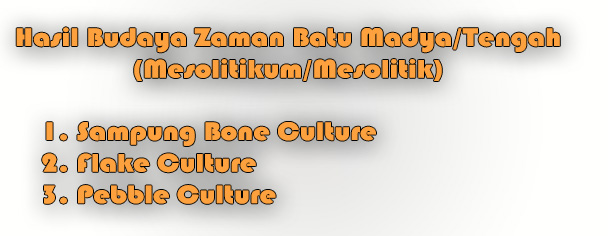 Hasil Budaya Zaman Batu Madya atau Tengah Hasil Budaya Zaman Batu Madya atau Tengah