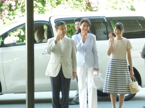 Crown Prince Naruhito, Crown Princess Masako and Princess Aiko at Suzaki Imperial Villa in Shimoda, holiday