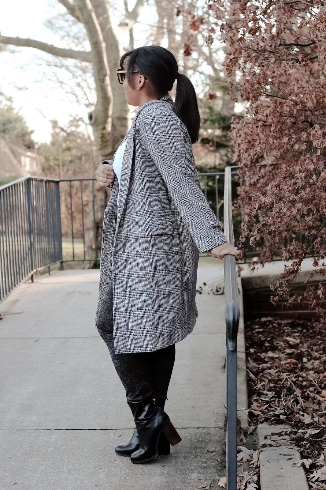 new wardrobe, oversized coat, printed pants, fall outfits, mom bloggers, fashion bloggers