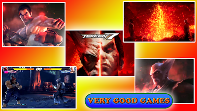 A banner for the review of Tekken 7 on the gaming blog Very Good Games
