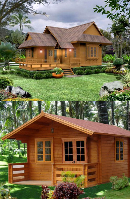 model rumah kayu