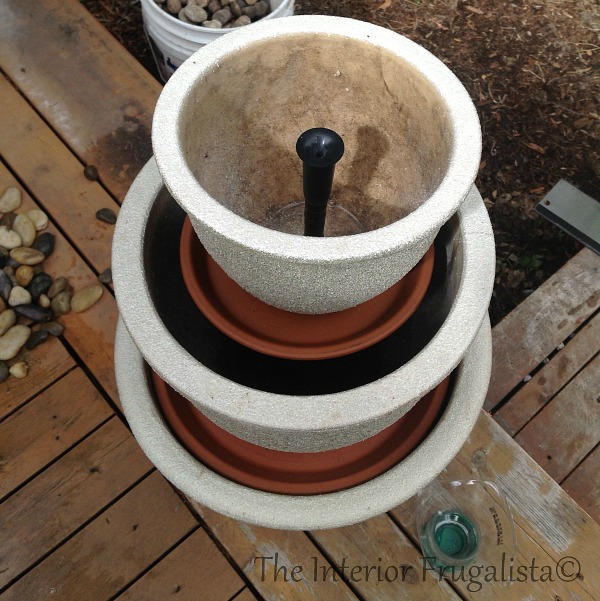 How To Turn Plant Pots Into A Water Fountain The Interior Frugalista