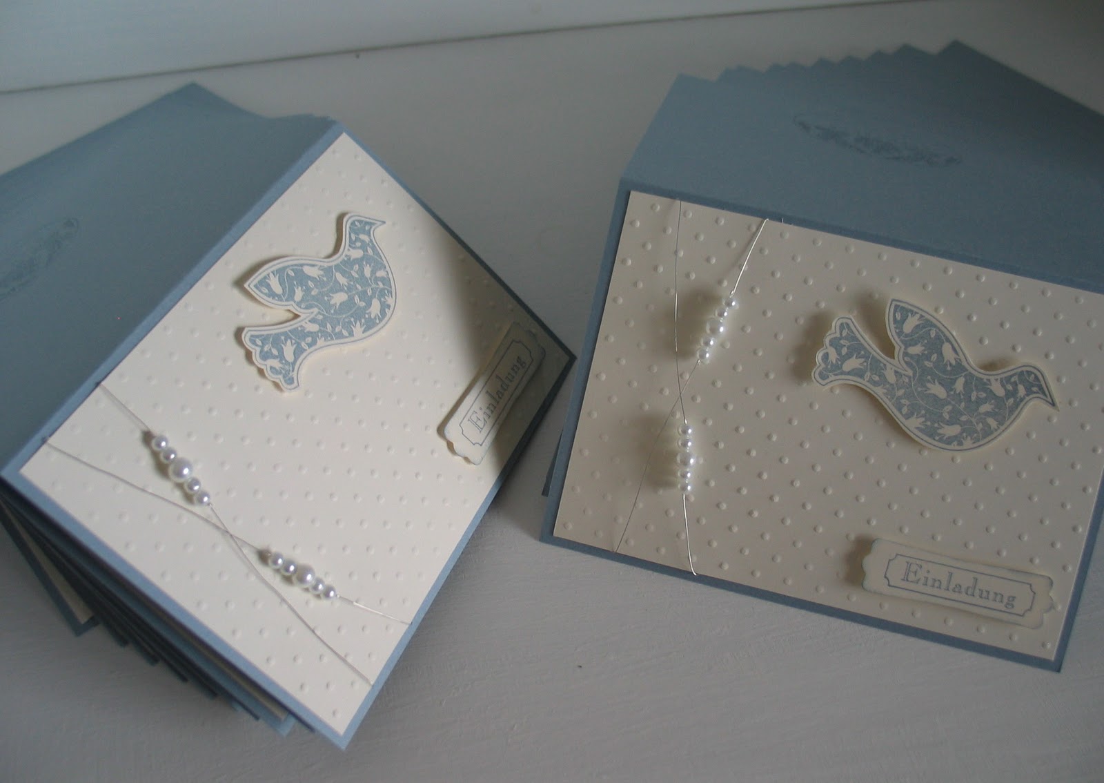 Stampin with Beemybear: Taufeinladungen