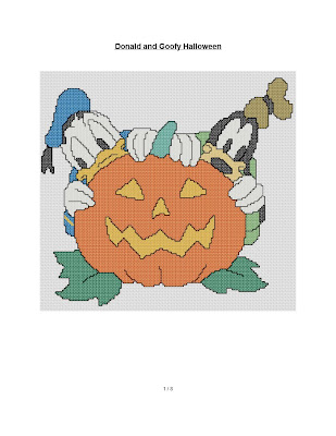 Free Cro
ss Stitch Pattern - Donald Duck from the Other characters