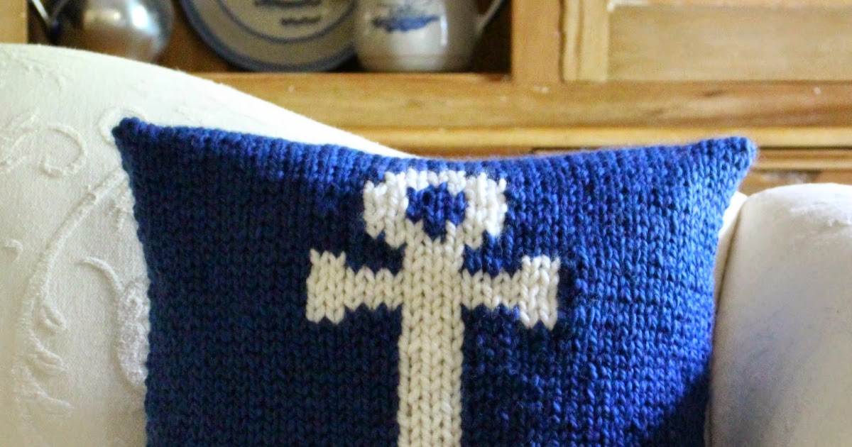 Fifty Four Ten Studio The Anchor Pillow Knitting Pattern