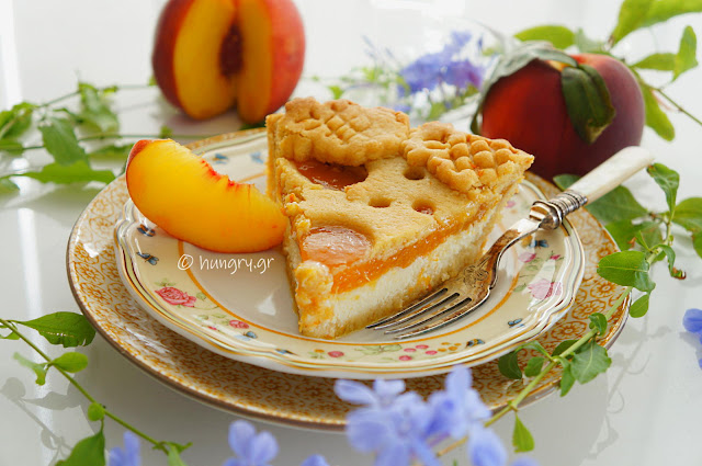 Crostata without Butter with Ricotta & Peach Jam