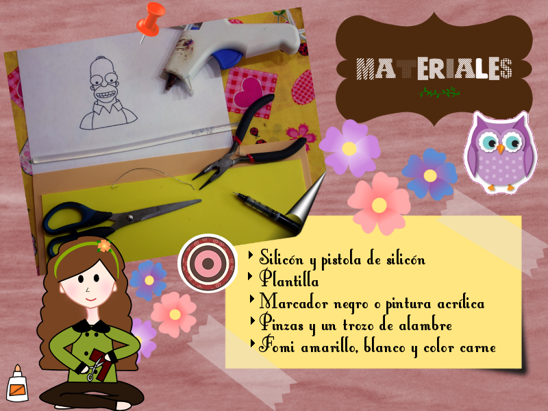 Separador de libros con goma eva