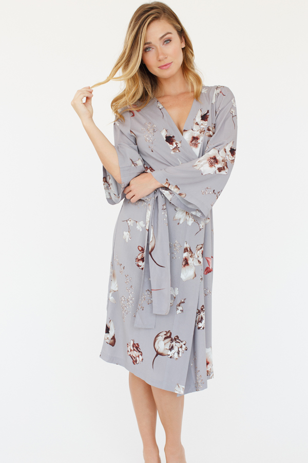 Midi Robes | Plum Pretty Sugar Bridesmaid Robes and Bridesmaid Dresses