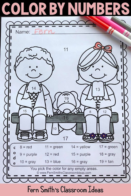 Color By Code Spring Time Know Your Numbers and Know Your Colors Bundle - Your students will adore these Spring Adorable Kids Color By Numbers and Color By Code worksheets while learning and reviewing important skills at the same time! You will love the no prep, print and go ease of these printables.  This math resource includes: * Ten Know Your Colors Color By Numbers Pages  * Ten Know Your Colors Color by Code Pages  * Twenty Answer Keys #FernSmithsClassroomIdeas