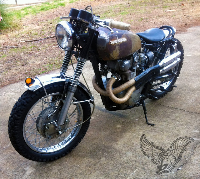 honda cb360 drum brake setup