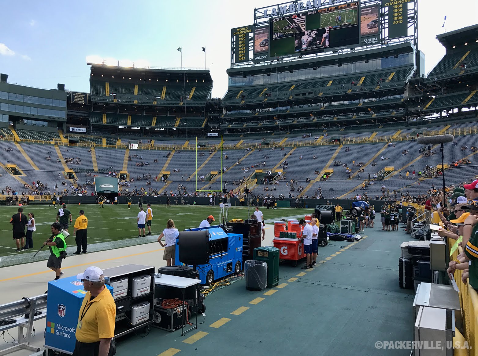 PACKERVILLE, U.S.A. Cincinnati at Green Bay — PreGame