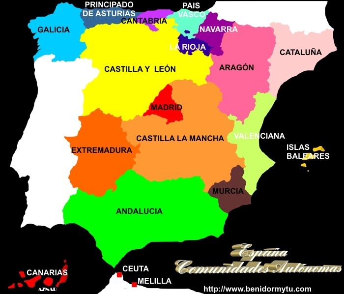 Blog 5º Fuentesanta Mapas interactivos Comunidades Autónomas de España Blog 5º Fuentesanta Mapas interactivos Comunidades Autónomas de España